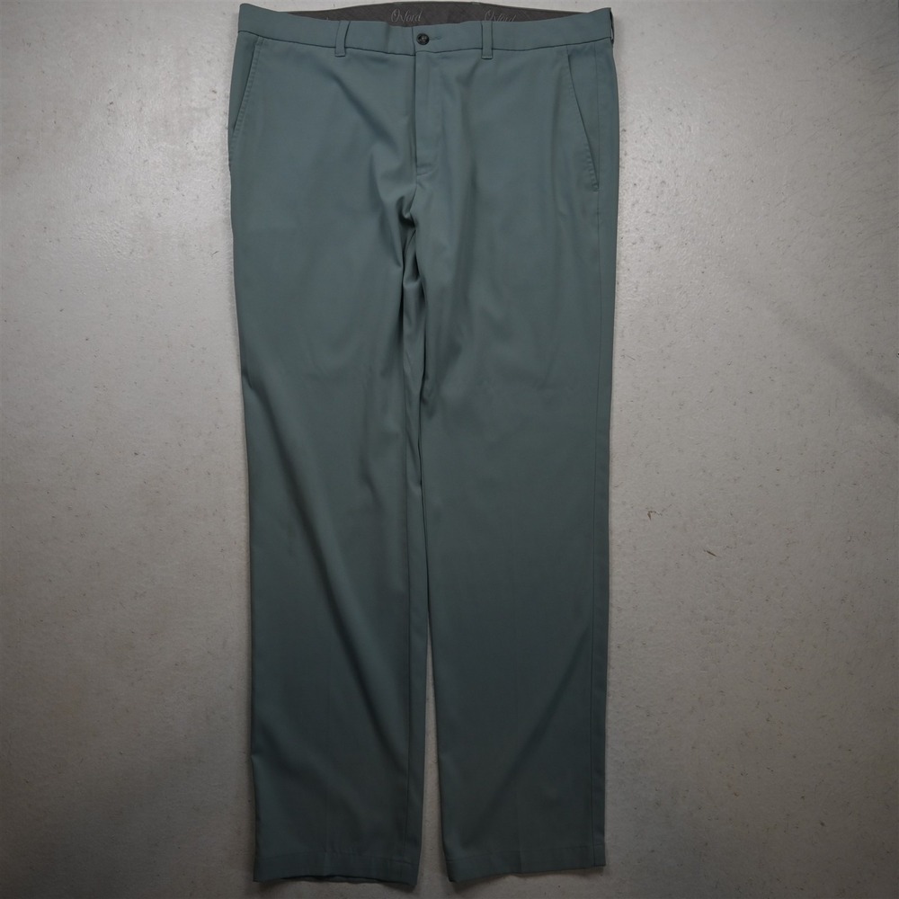 Oxford 38x34 Robins Egg‎ Blue Flat Front Straight Golf Performance Dress Pants